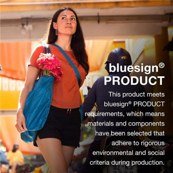 Lightweight packable tote bag travel shopping shoulder bag foldable carryall - Picture 5 of 8